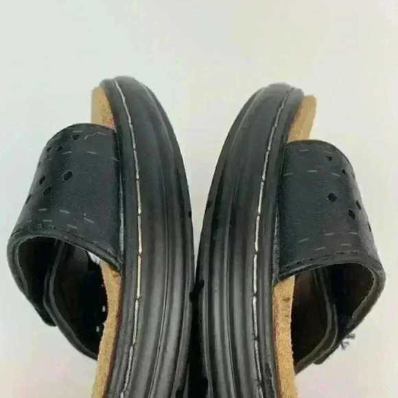 Pierre Dumas sandals size 10 black sticky strap - Picture 5 of 8